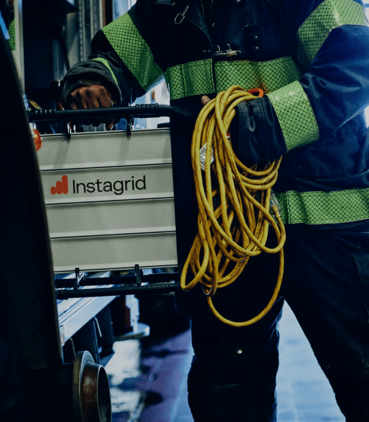 Person carrying instagrid