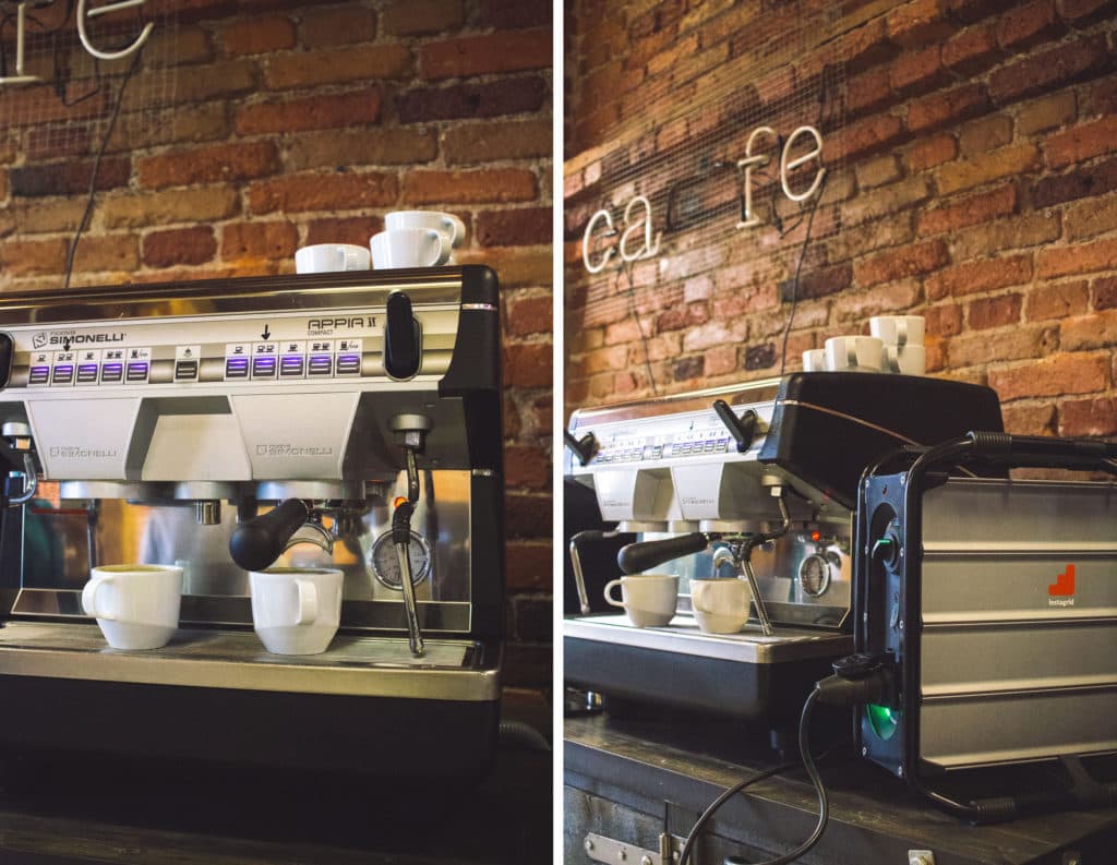 Bravilor Bonamat coffee machine powered by instagrid ONE Max