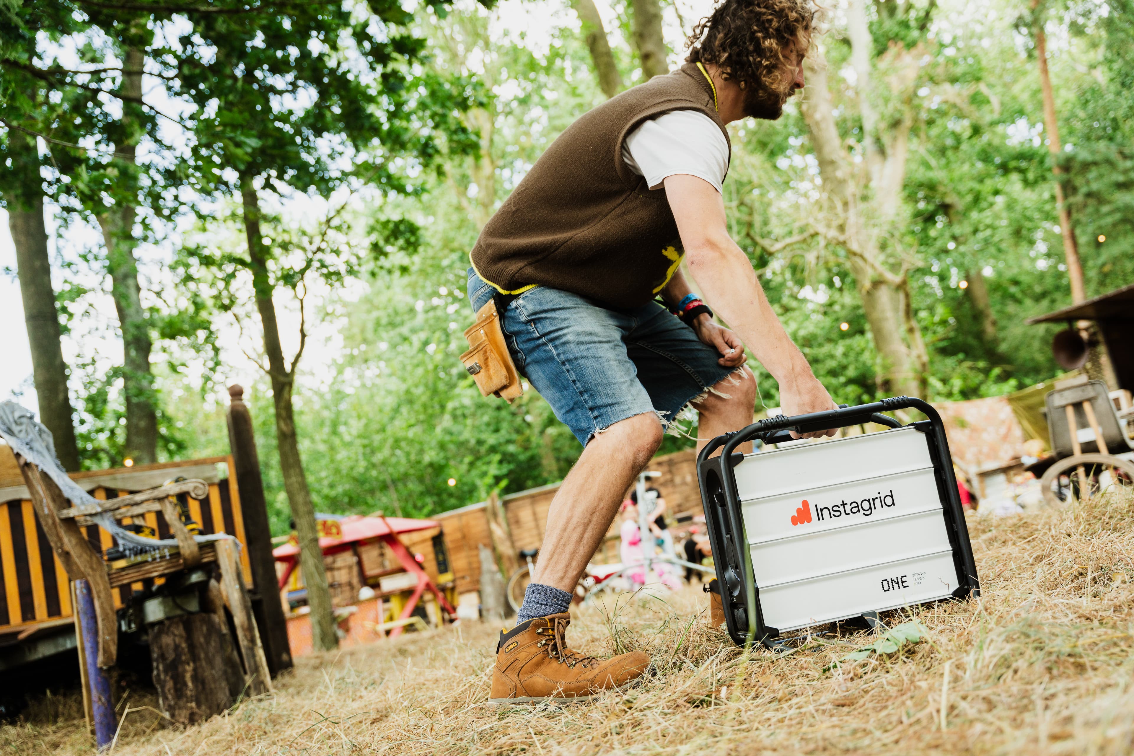 Instagrid on site at Shambala Festival